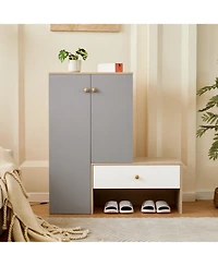 sumyeg Modern Multi-functional Storage Shoe Cabinets with Adjustable Shelves