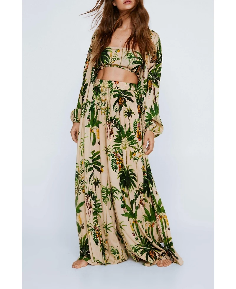 Nasty Gal Women's 3 Piece Top and Bottom Beach Set