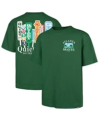 '47 Brand Men's Green Atlanta Braves Plackard Foundation T-Shirt