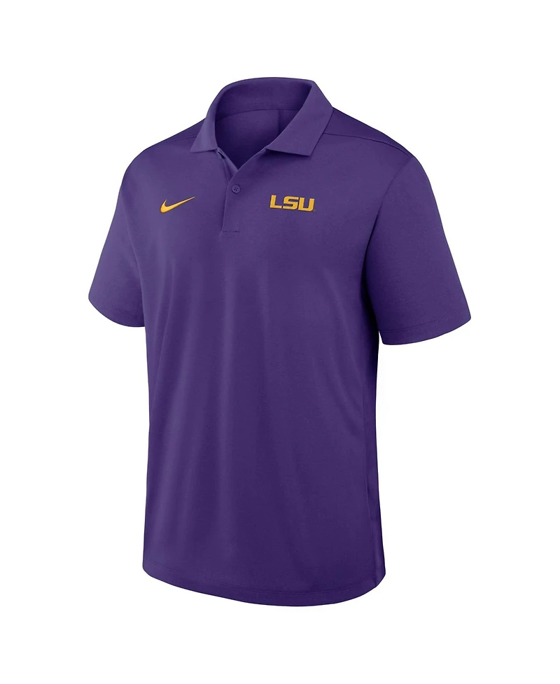 Nike Men's Purple Lsu Tigers Primetime Victory Plus Dri-fit Polo Shirt