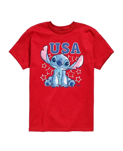 Lilo & Stitch Boys' Toddler 2T-5T Usa Stars Short-Sleeve Graphic T-Shirt