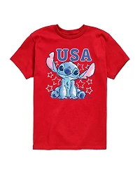 Lilo & Stitch Boys' Toddler 2T-5T Usa Stars Short-Sleeve Graphic T-Shirt