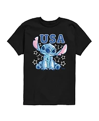 Lilo & Stitch Boys' Toddler 2T-5T Usa Stars Short-Sleeve Graphic T-Shirt