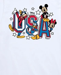 Disney Boys' Toddler 2T-5T Mickey and Friends Usa Short-Sleeve Graphic T-Shirt