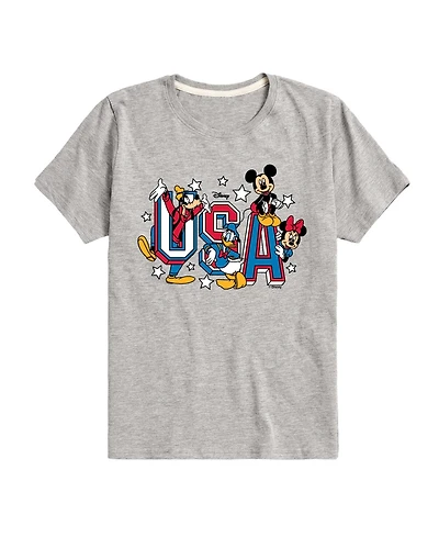 Disney Boys' Toddler 2T-5T Mickey and Friends Usa Short-Sleeve Graphic T-Shirt