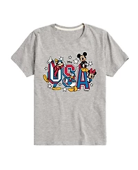 Disney Boys' Toddler 2T-5T Mickey and Friends Usa Short-Sleeve Graphic T-Shirt