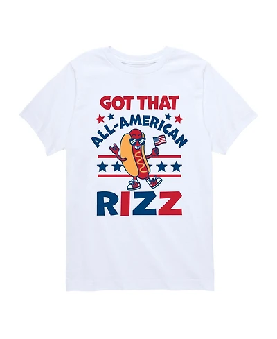 Instant Message Boys' 8-20 All American Rizz Hotdog Short-Sleeve Graphic T-Shirt
