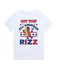 Instant Message Boys' 8-20 All American Rizz Hotdog Short-Sleeve Graphic T-Shirt