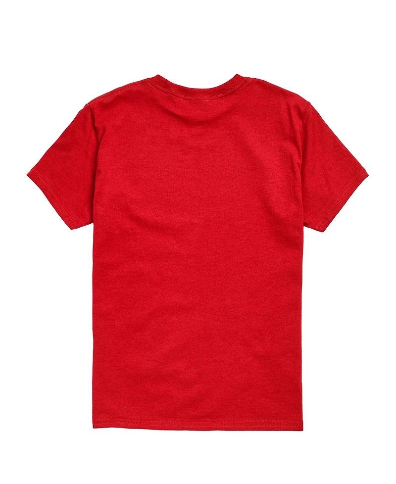 Hybrid Boys' 8-20 Instant Message Usa Flag Peace Short-Sleeve Graphic T-Shirt