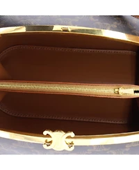 Pre-Owned Celine Lunch Box Bag Triomphe Coated Canvas