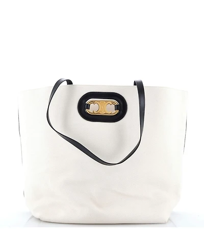 Pre-Owned Celine Cabas Maillon Triomphe Bag Canvas
