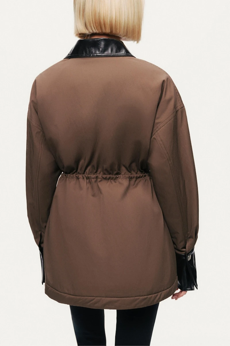 Nocturne Women's Contrast Collar Utility Jacket