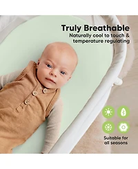 KeaBabies 2-Pack Isla Waterproof Bassinet Sheets for Boy, Girl, Baby Fitted Mattress Protector Cover