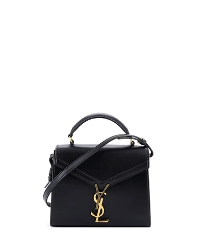 Pre-Owned Saint Laurent Mini Cassandra Top Handle Bag Leather