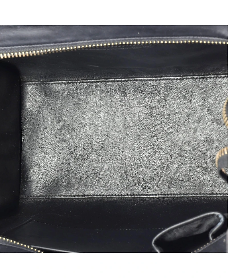 Pre-Owned Celine Mini Luggage Bag Canvas and Leather