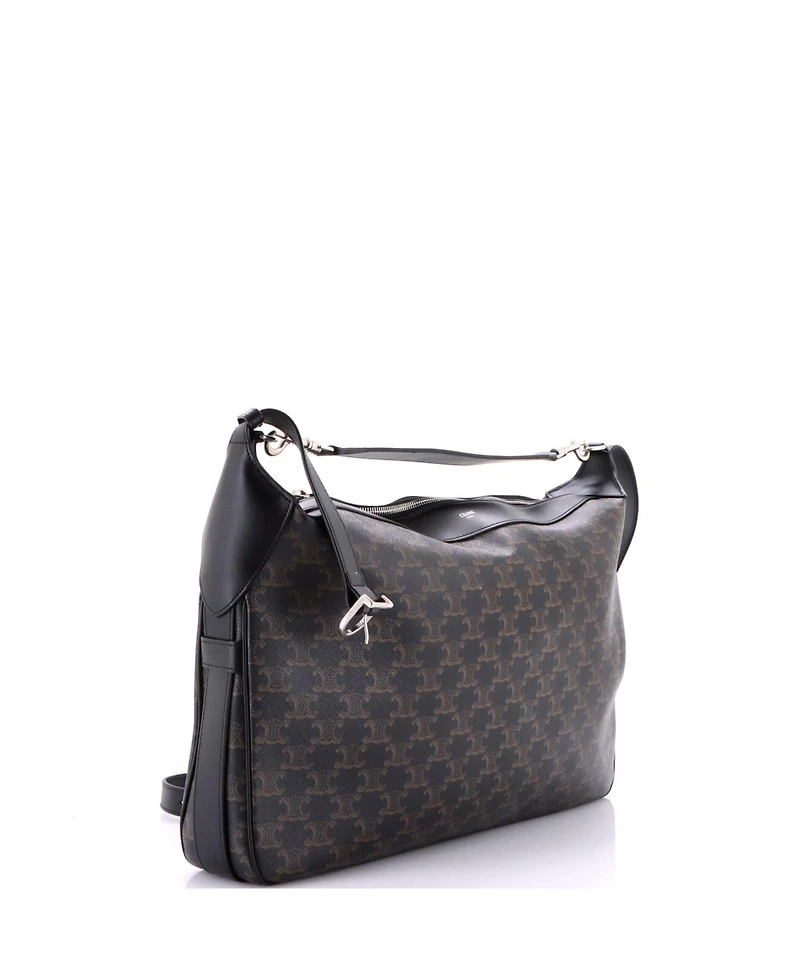 Pre-Owned Celine Large Romy Shoulder Bag Triomphe Coated Canvas