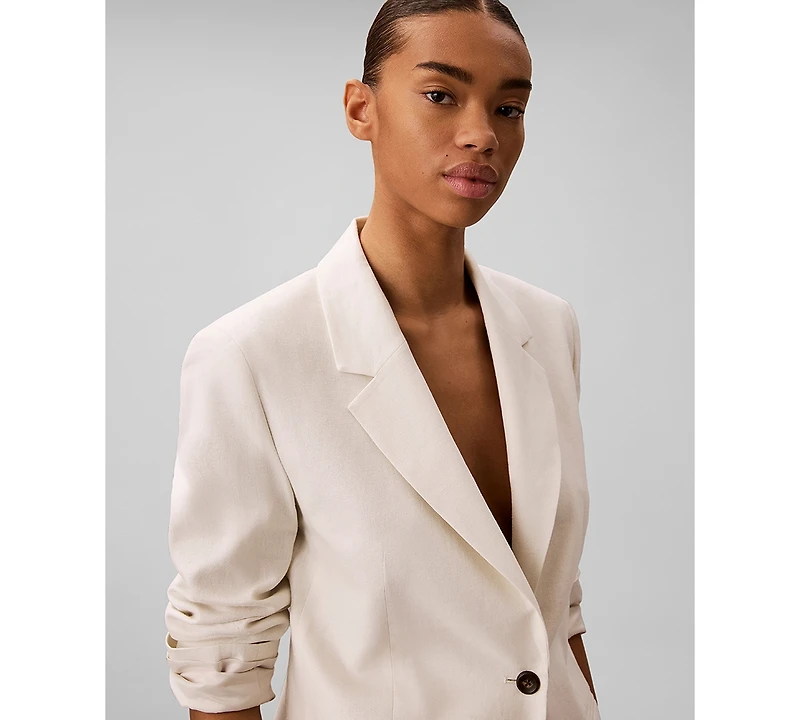 Calvin Klein Women's Classic Fit Long-Sleeve Blazer