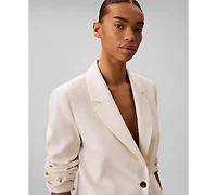 Calvin Klein Women's Classic Fit Long-Sleeve Blazer