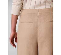 Calvin Klein Women's Wide-Leg Pleated Trousers