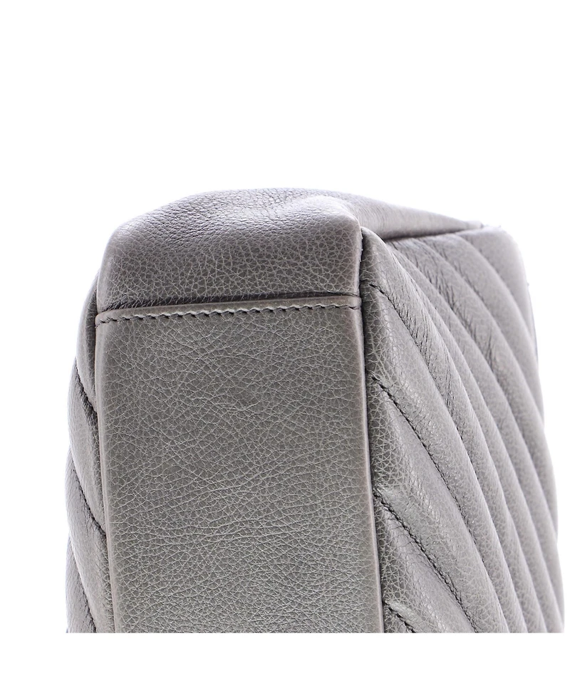 Pre-Owned Saint Laurent Medium Classic Monogram College Bag Matelasse Chevron Leather