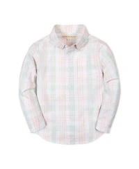 Hope & Henry Boys Organic Long Sleeve Stretch Poplin Shirt