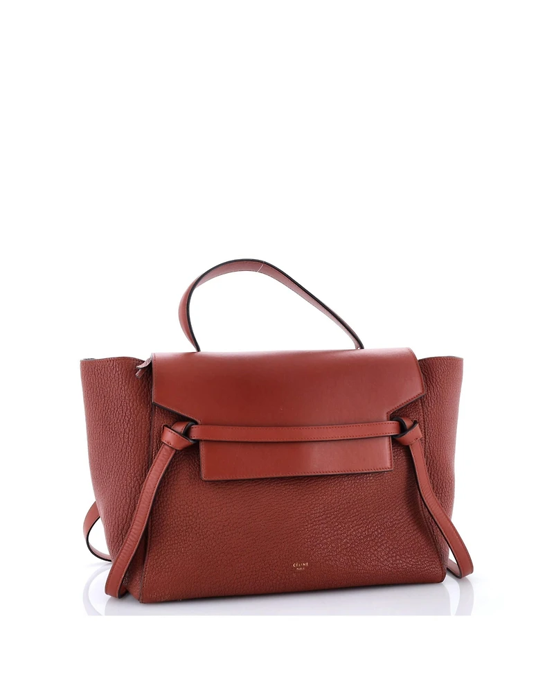 Pre-Owned Celine Mini Belt Bag Textured Leather