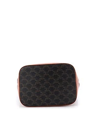 Pre-Owned Celine Medium Bucket Bag Triomphe Coated Canvas