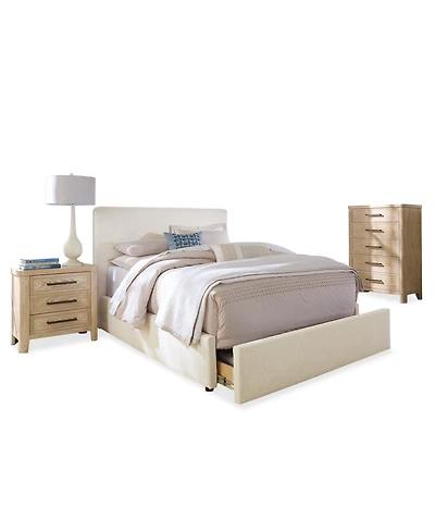 Marcel 3-Pc. Upholstered King Storage Bed Set (Bed