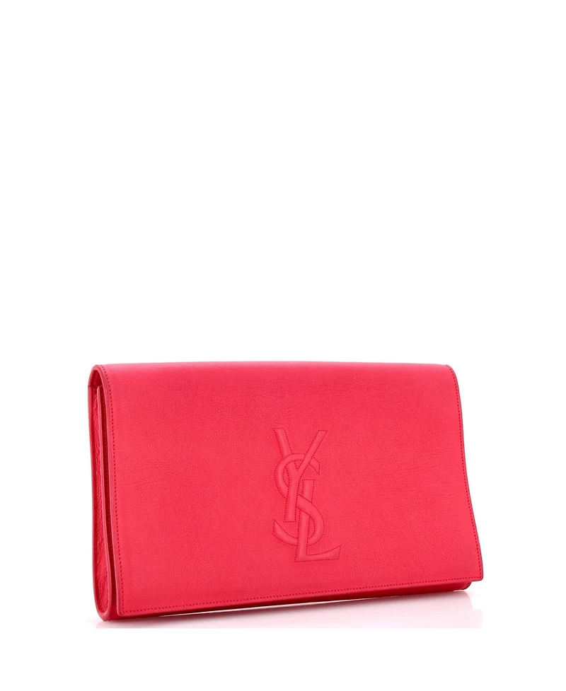 Pre-Owned Saint Laurent Large Belle de Jour Clutch Leather