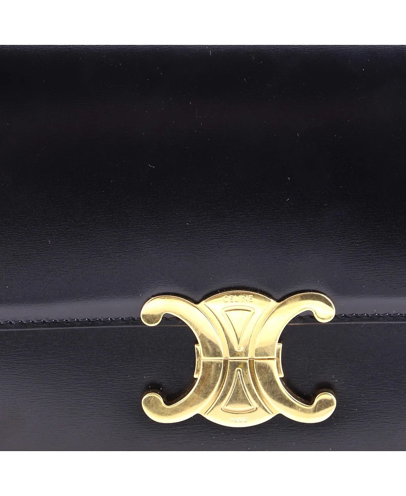 Pre-Owned Celine Medium Triomphe Shoulder Bag Smooth Calfskin