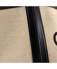 Pre-Owned Celine Large Vertical Square Cabas Tote Canvas with Leather