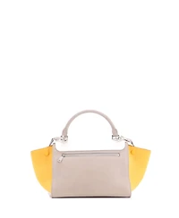 Pre-Owned Celine Small Trapeze Bag Leather with Patent