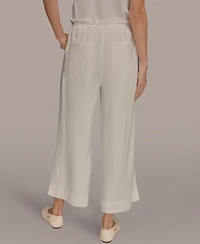Donna Karan Weekend Women's High-Rise Relaxed Linen Pants