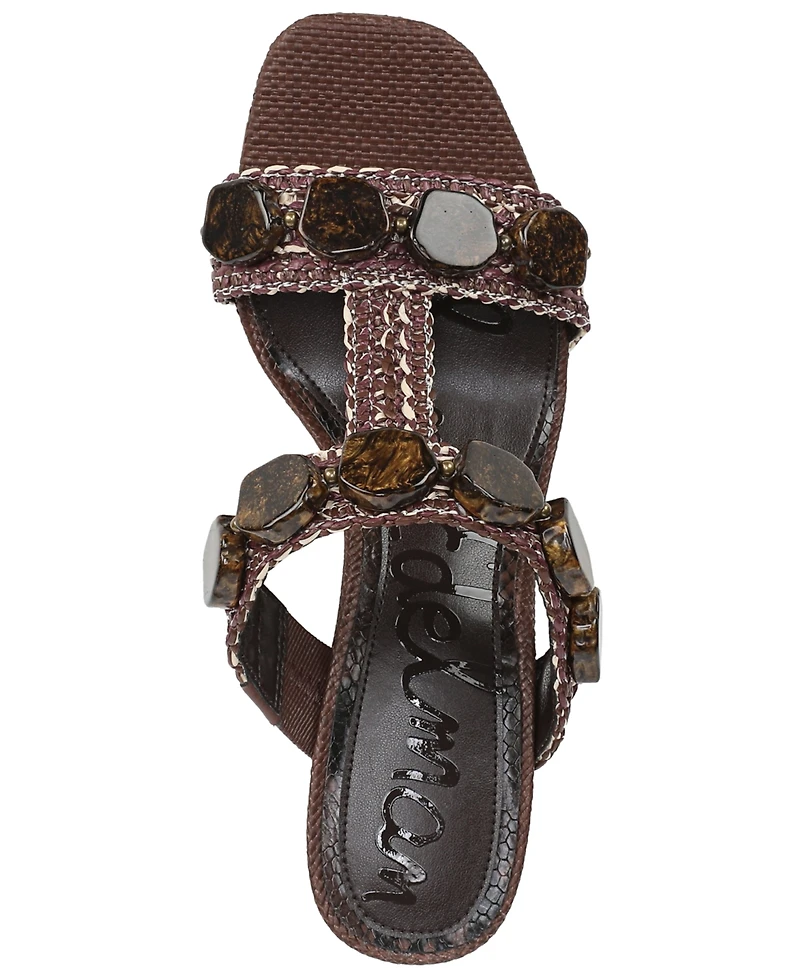 Sam Edelman Women's Dante Stone Slide Wedge Sandals