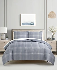 Macy's Benjamin Plaid Reversible 3-Pc. Comforter Sets