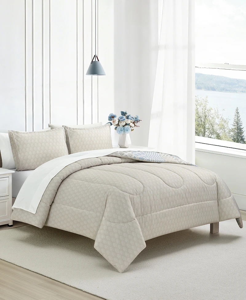 Macy's Patchwork Reversible 3-Pc. Comforter Sets