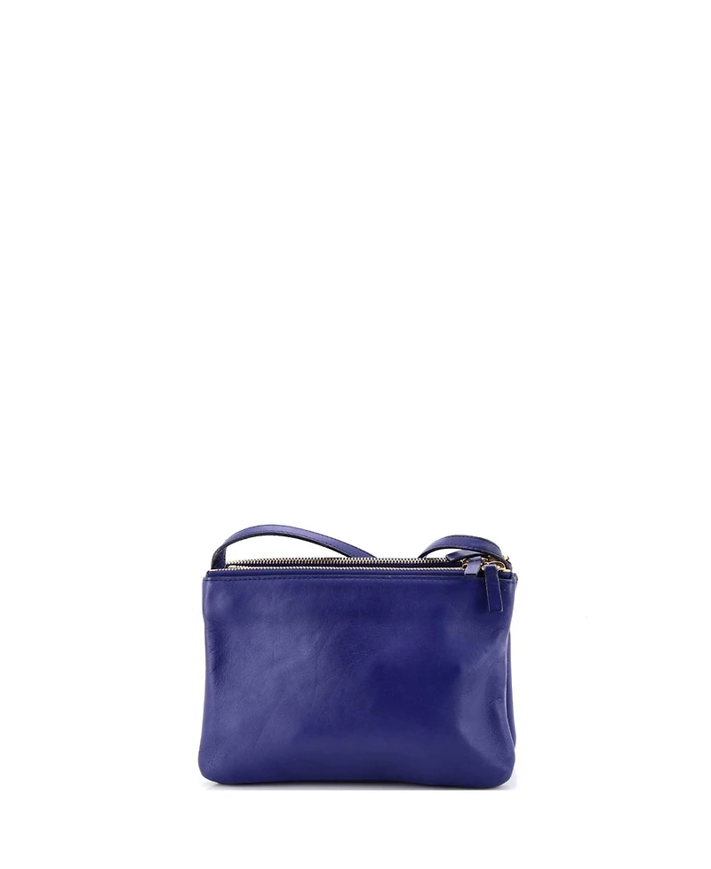 Pre-Owned Celine Small Trio Crossbody Bag Leather