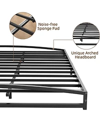 gaomon California King 6 Inch Metal Platform Bed Frame