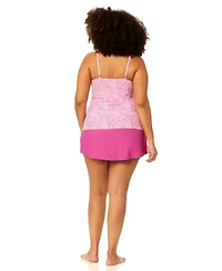 Raisins Curve Plus Underwire Aries Printed Swim Tankini Top