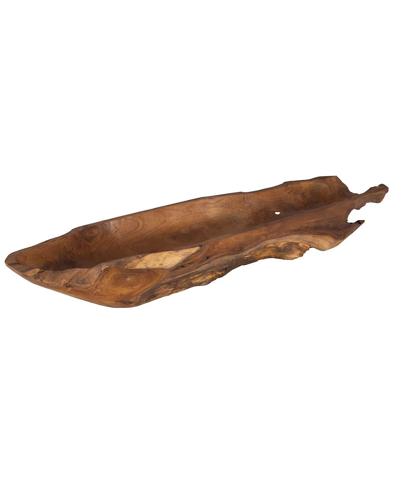 Uttermost 4.75" Teak Leaf Bowl