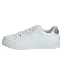 Kensie Girl Toddler Lace Up Glittery Casual Stylish Fashionable Comfortable Durable Sneakers