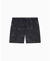 A|X Armani Exchange Men's Flower Print Swim Trunk