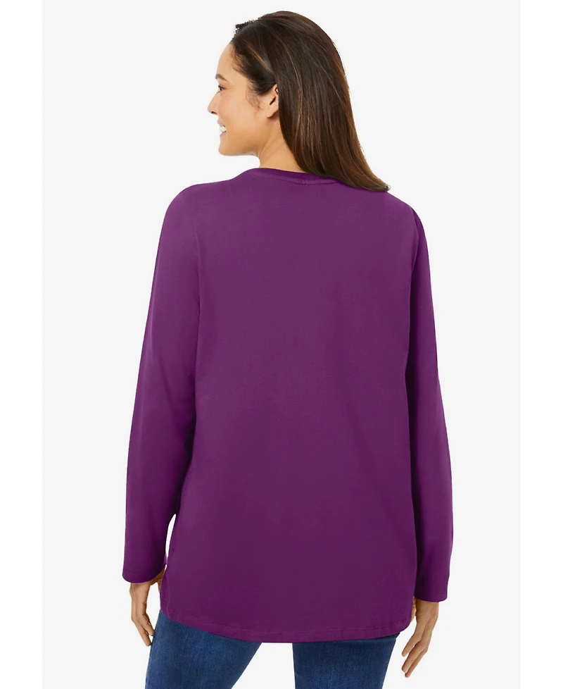 Woman Within Women's Pleat-Back Corduroy Jacket
