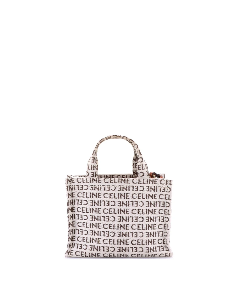 Pre-Owned Celine Small Cabas Thais Tote Triomphe Printed Canvas