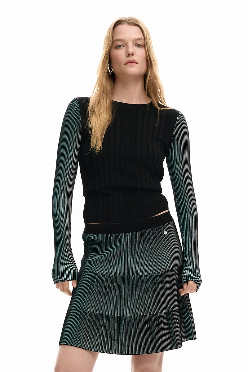 Desigual Women's Fine Pleated Sweater