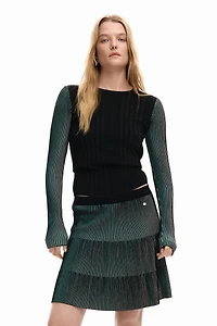 Desigual Women's Fine Pleated Sweater