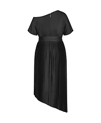 City Chic Women's Payton Pleat Midi Dress