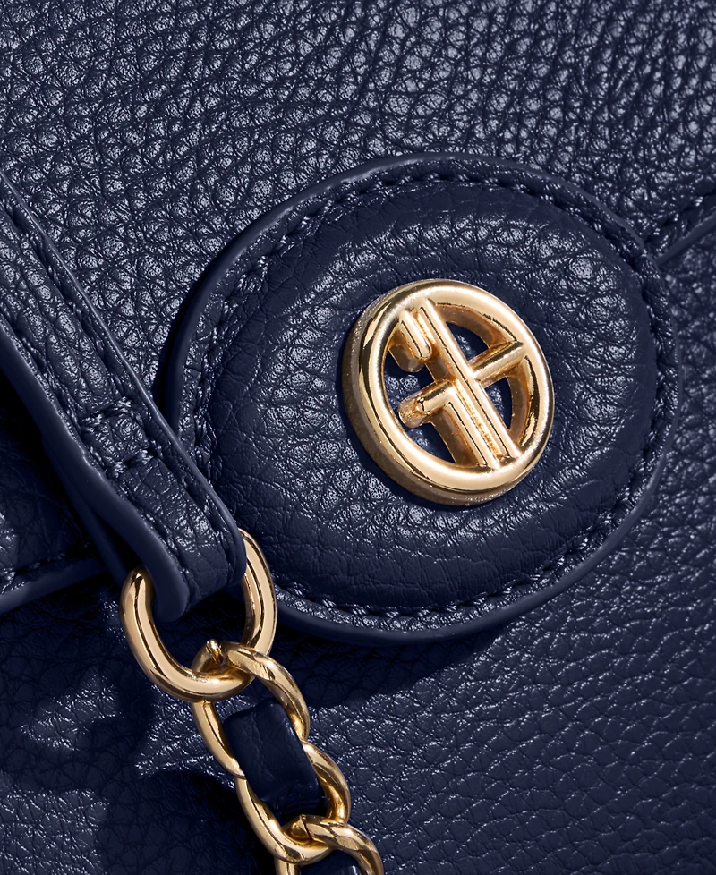Giani Bernini Pebble East West Small Flap Crossbody, Exclusively at Macy's