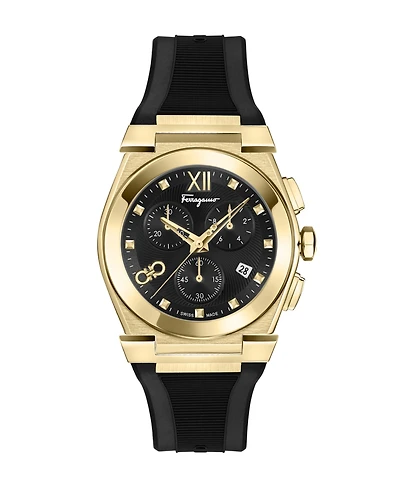 Ferragamo Men's Ip Yellow Gold Stainless Steel Bracelet Watch, 40mm