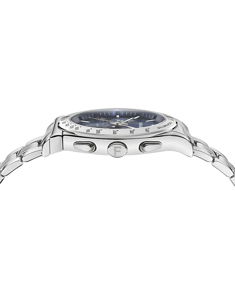 Ferragamo Men's Silver Stainless Steel Bracelet Watch, 42mm